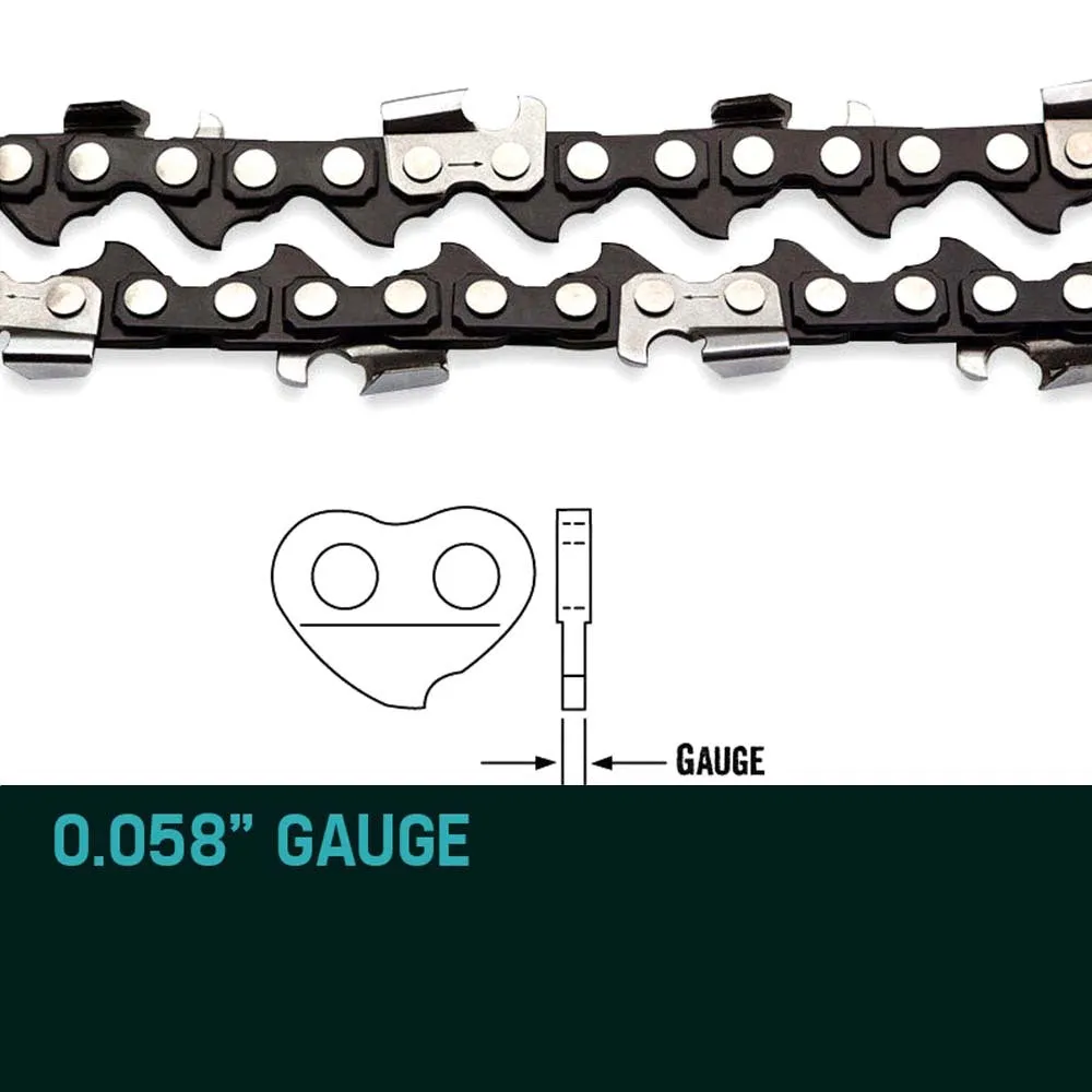 2x 20" Low Kickback Chainsaw Chain 0.325" Pitch Baumr-AG