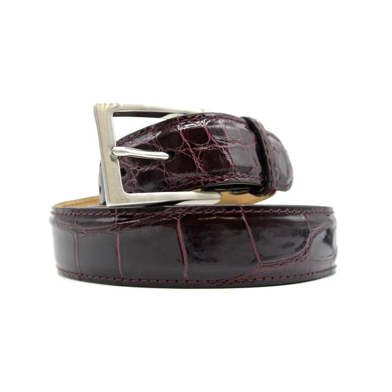 70-100-BDX ALLIGATOR Belt, Bordeaux