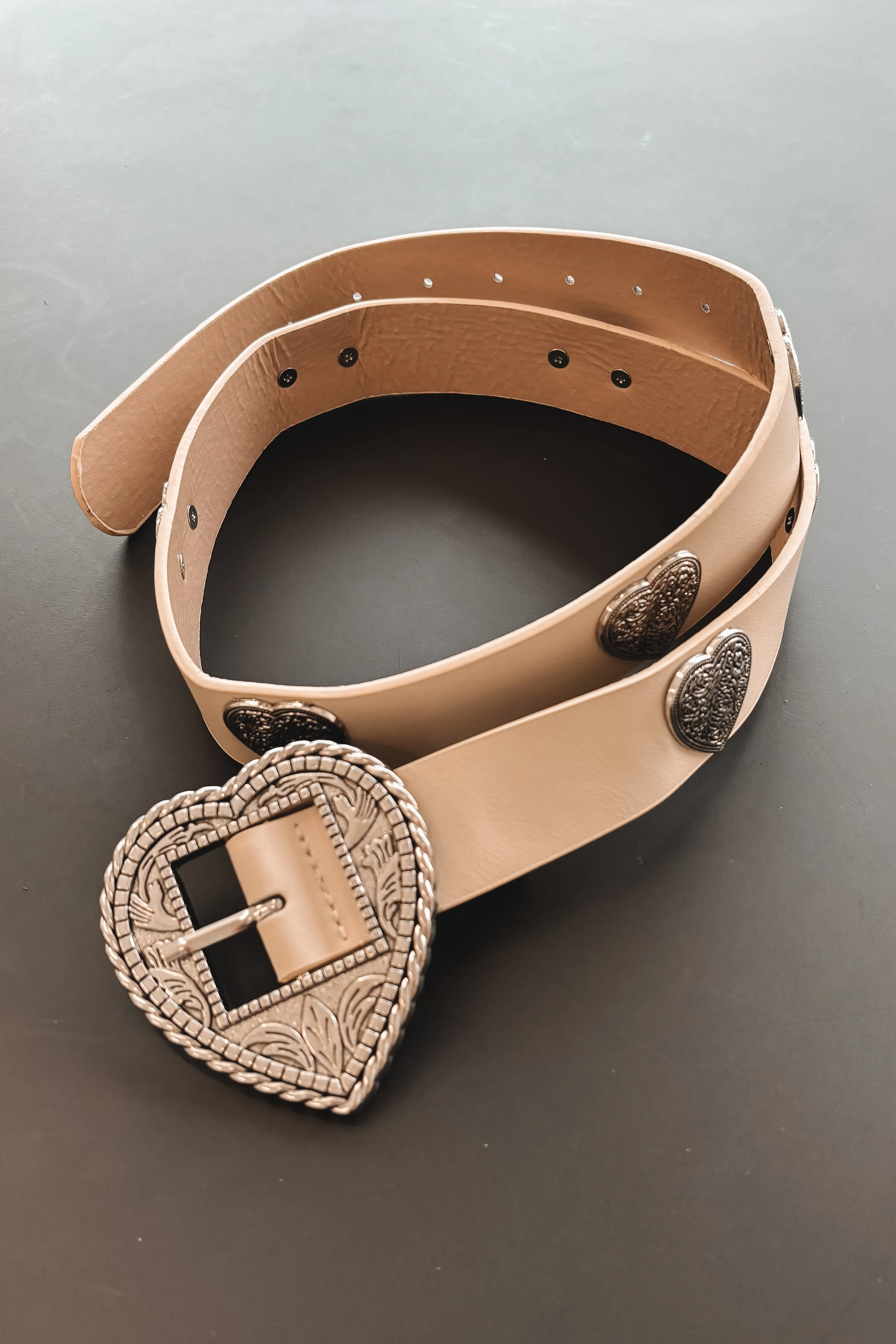 All Of My Love Heart Statement Western Belts