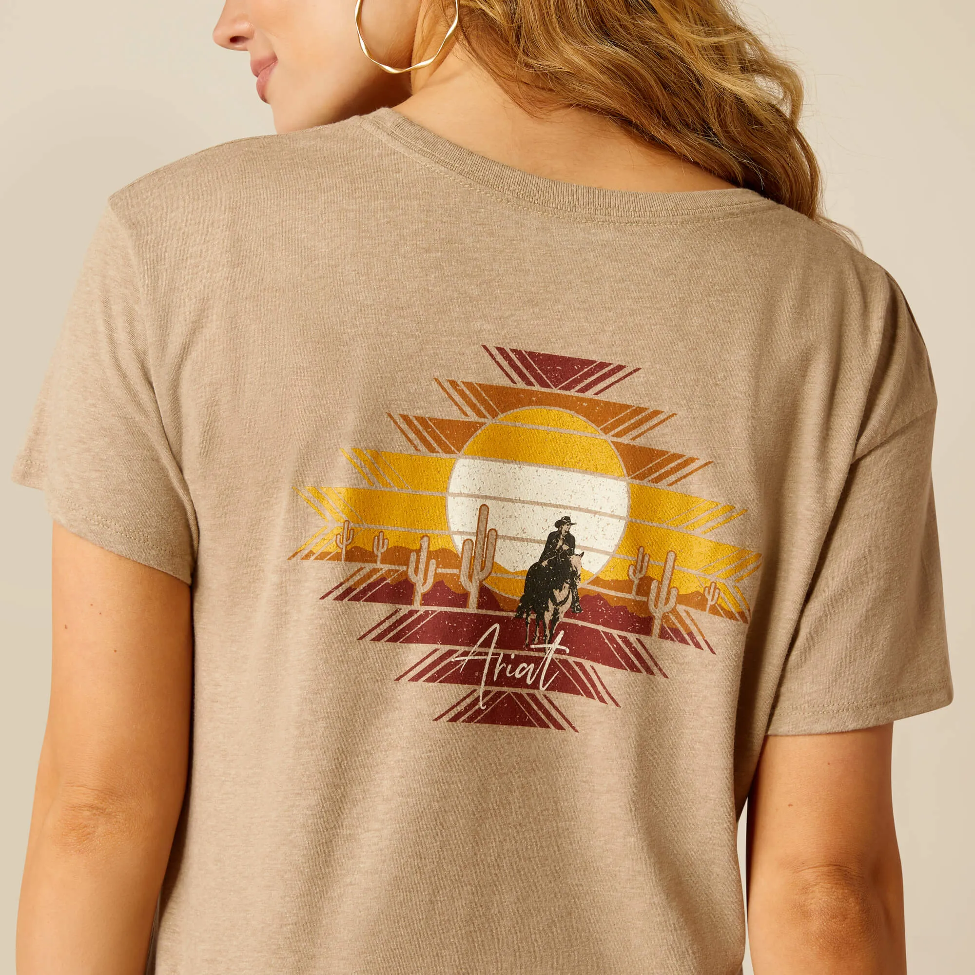 Ariat Women's Oatmeal Heather Durango Desert Tee