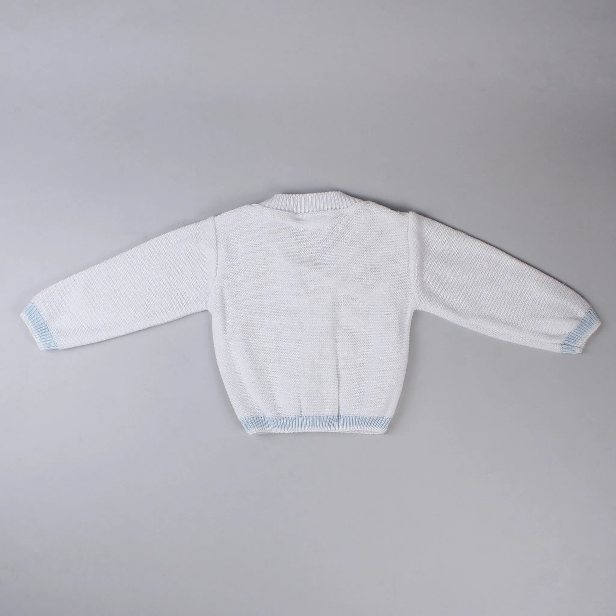 Baby Boys Cardigan - White - Pex Fergus