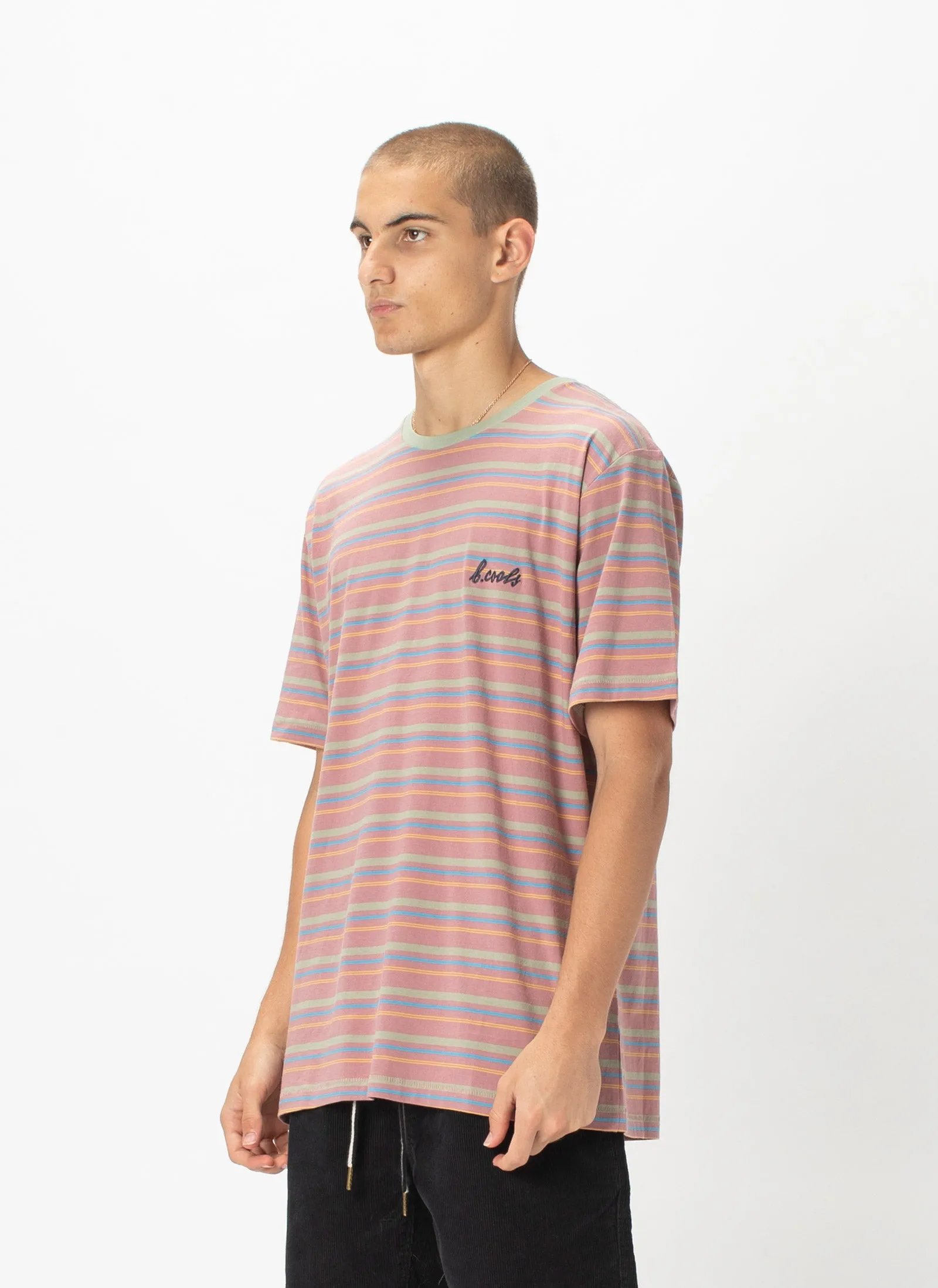 B.Cools Embro Tee Rose Stripe