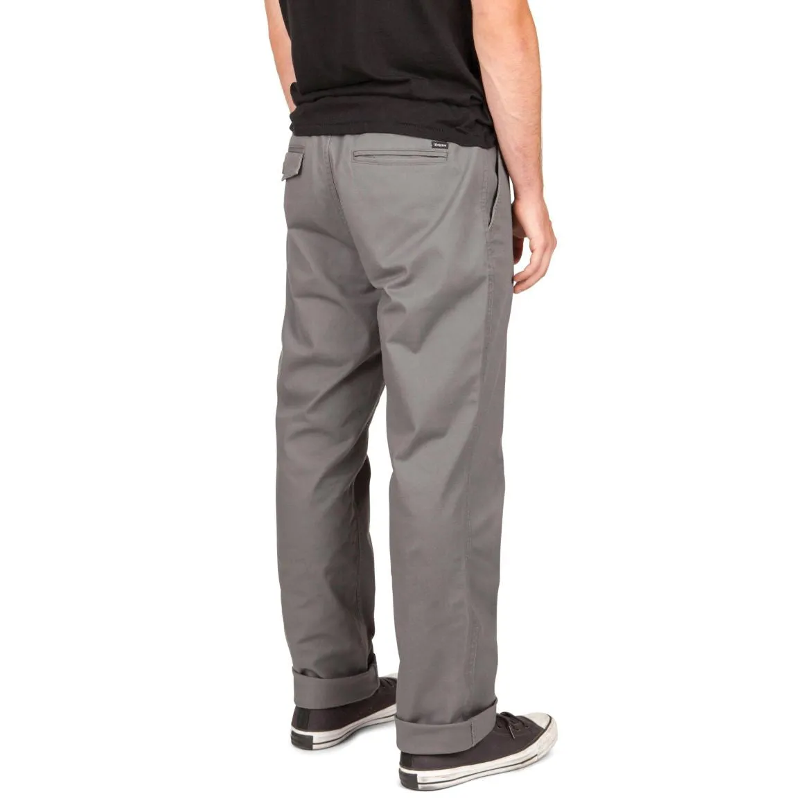 Brixton - Reserve Standard Fit Drawstring Men's Pants, Charcoal