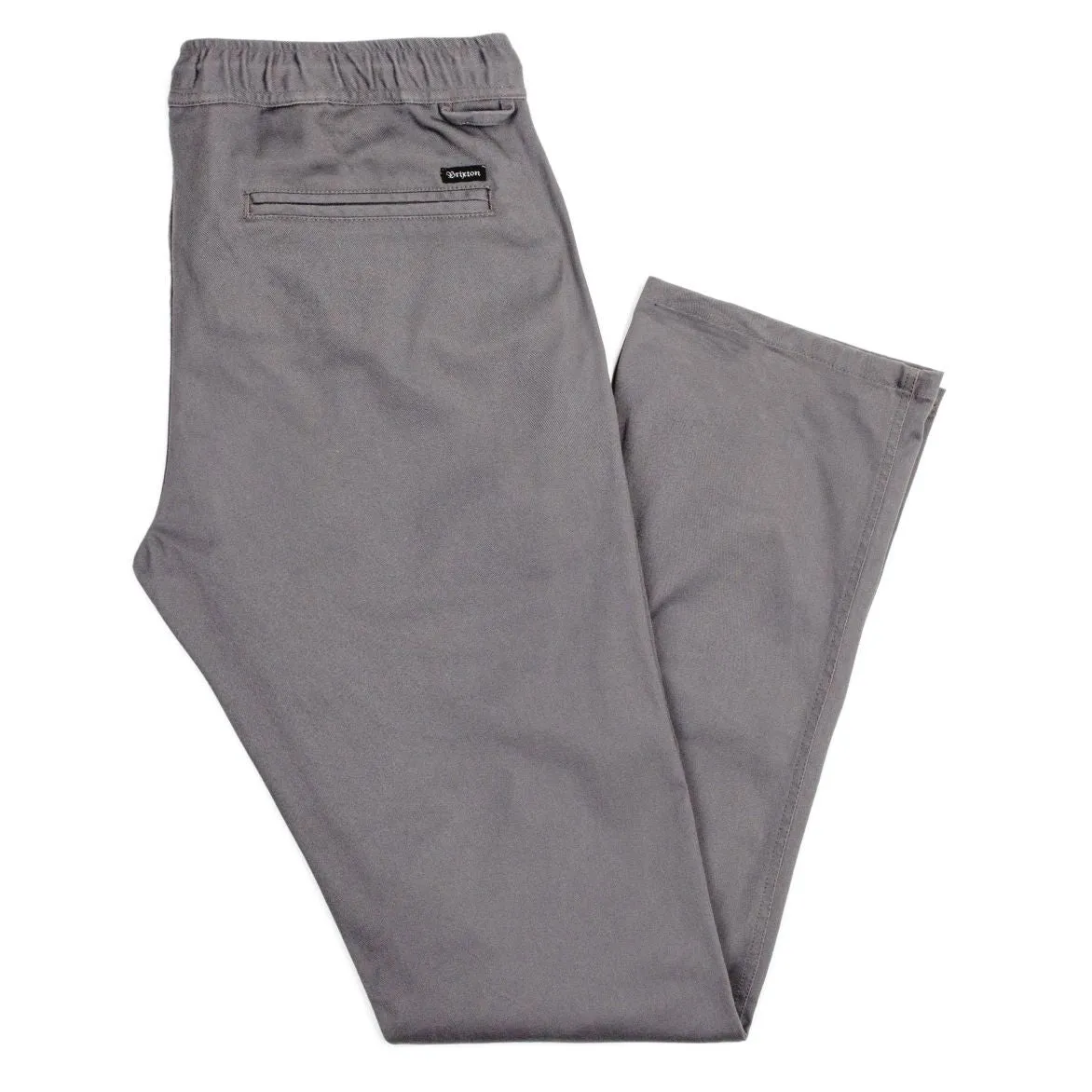 Brixton - Reserve Standard Fit Drawstring Men's Pants, Charcoal