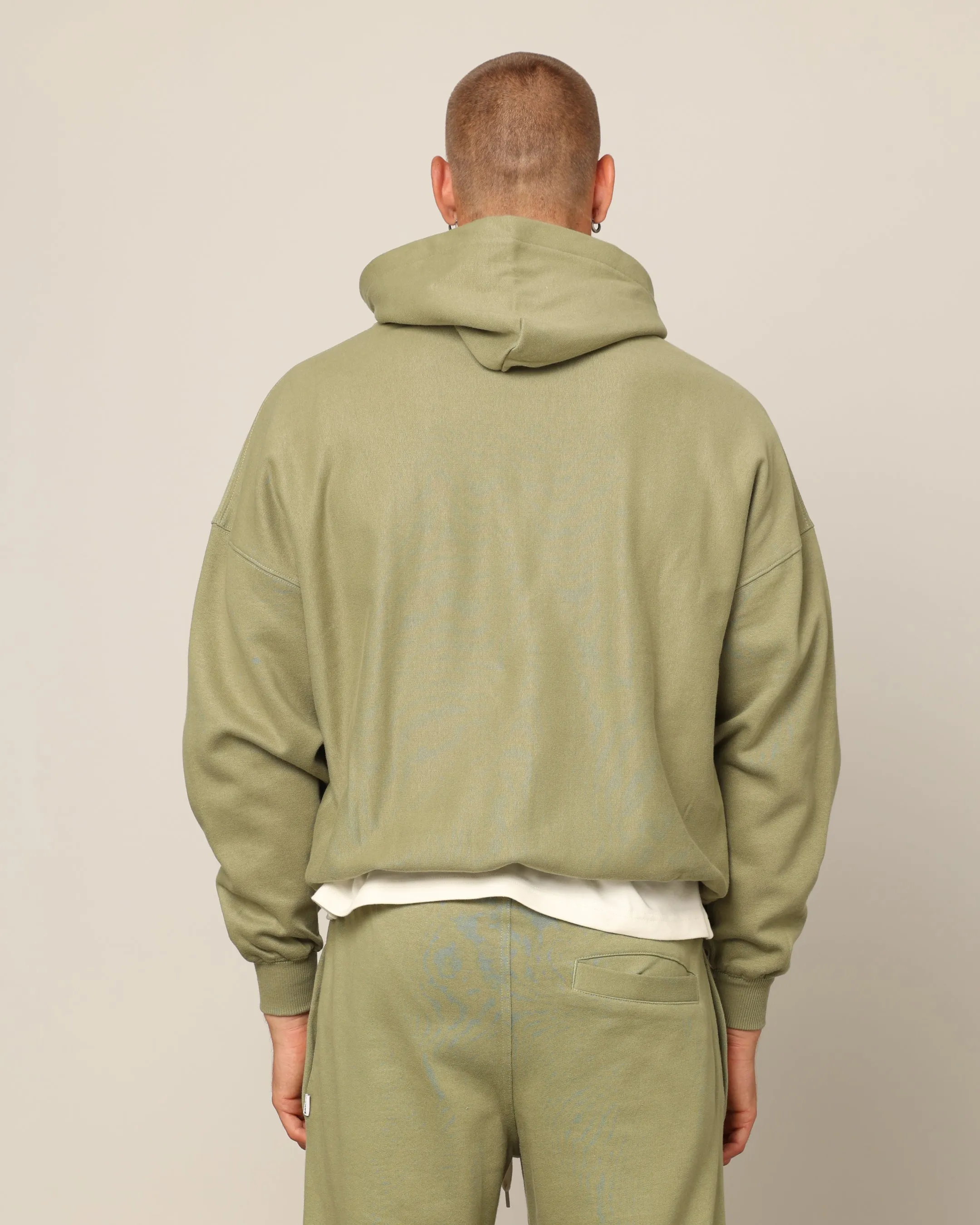 Carré Blanc Oversized Hoodie Military