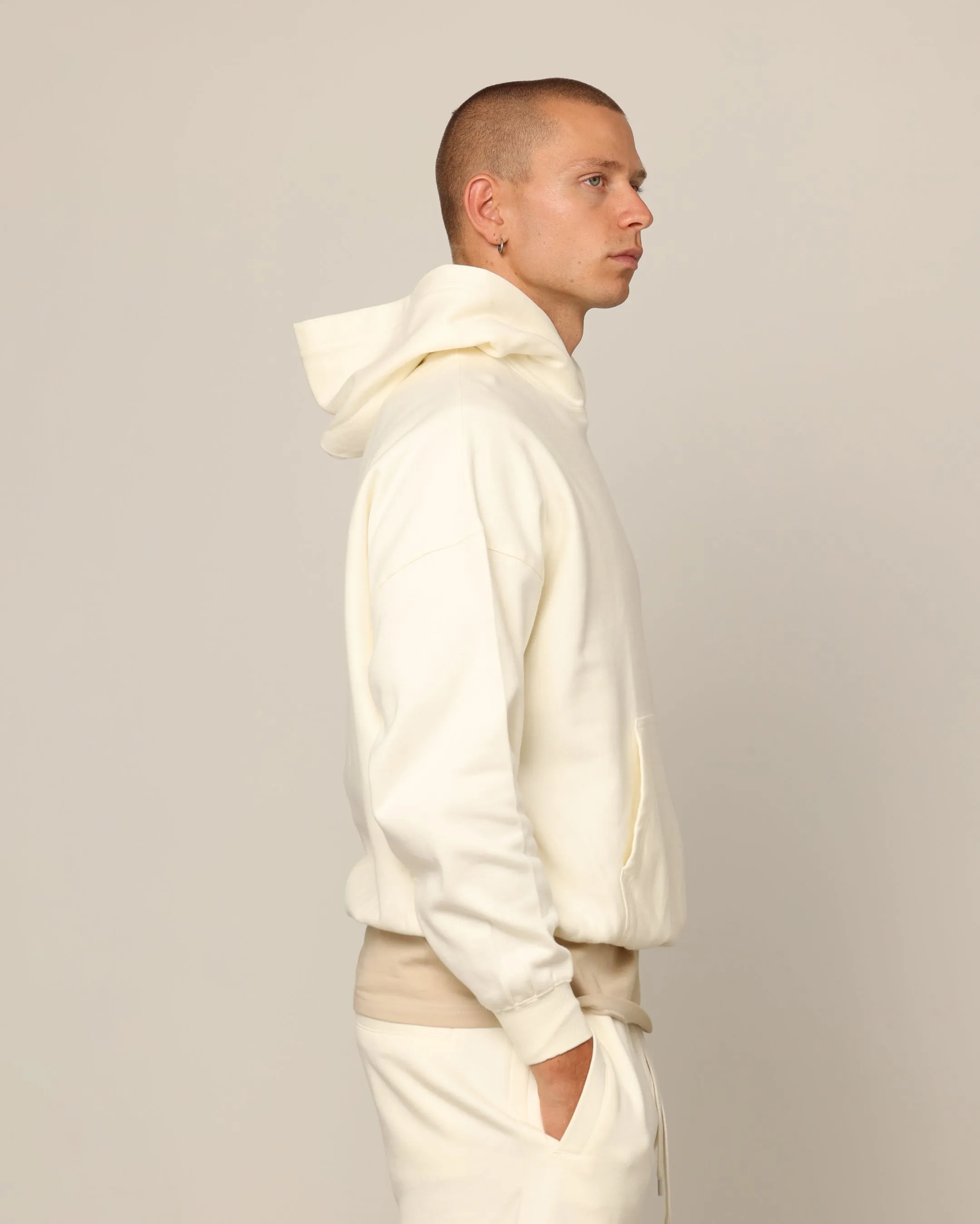 Carré Blanc Oversized Hoodie Off White