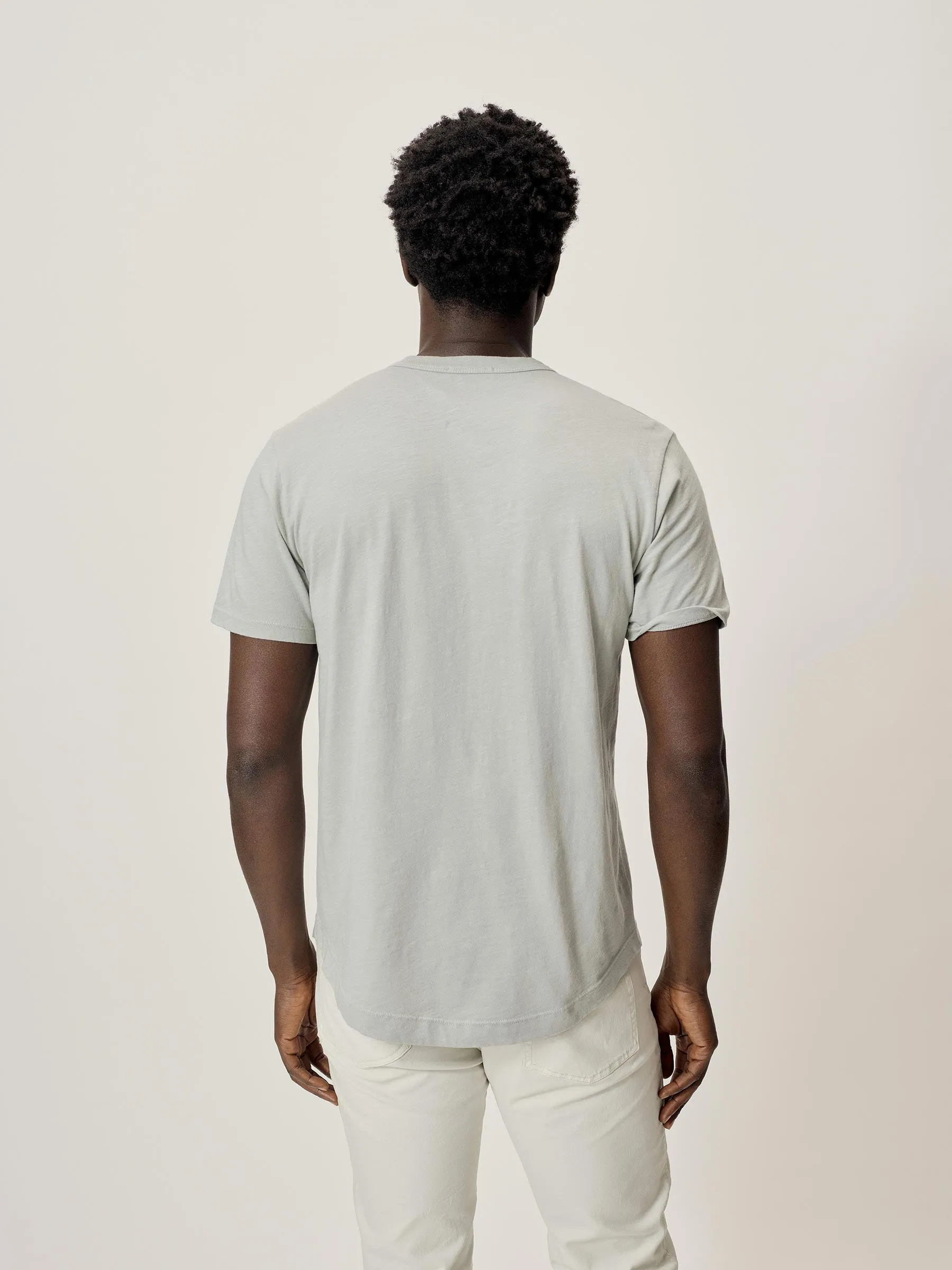 Cove Slub Curved Hem Tee