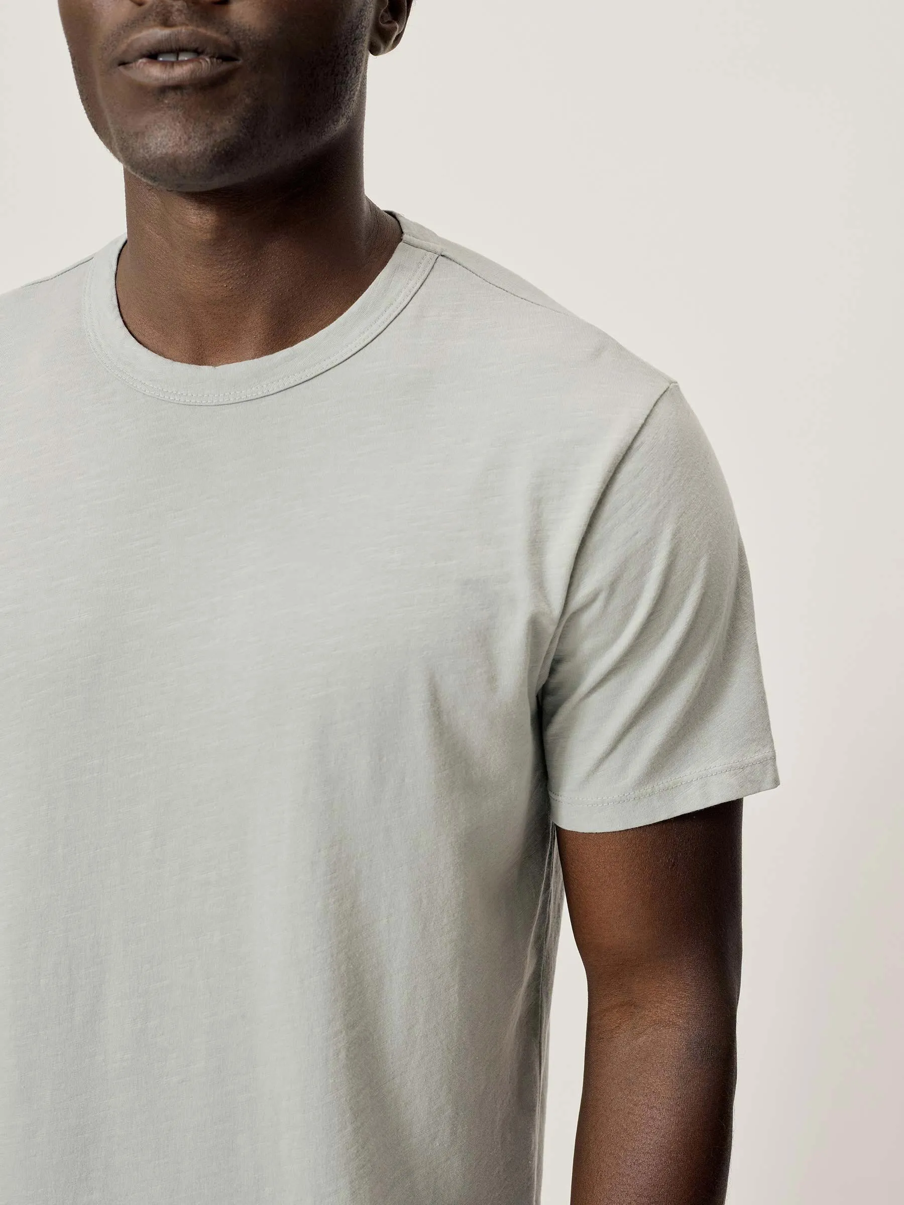 Cove Slub Curved Hem Tee