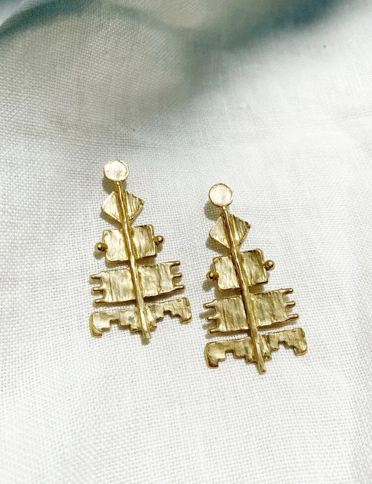 Hawkly Pyra Earrings (Silver or Bronze)