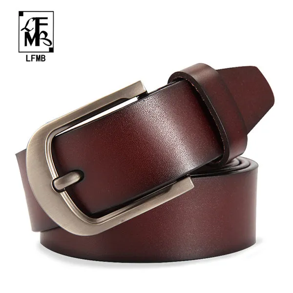 [LFMB]leather belt men male genuine leather strap male belt cowskin men's belts  strap male men belts cummerbunds ceinture homme