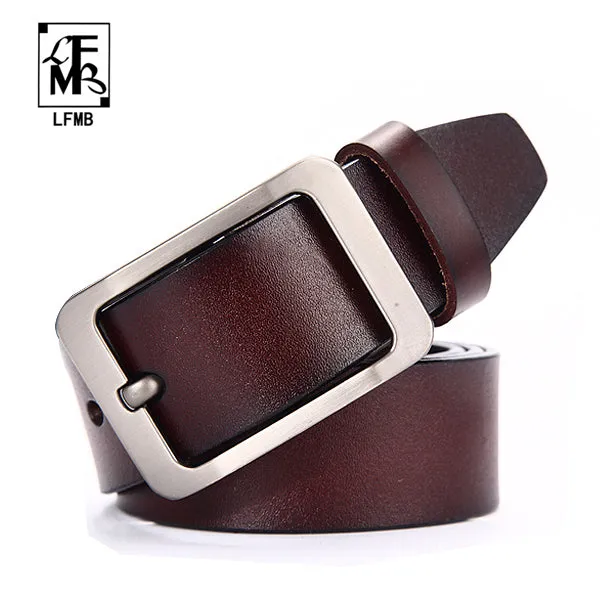 [LFMB]leather belt men male genuine leather strap male belt cowskin men's belts  strap male men belts cummerbunds ceinture homme