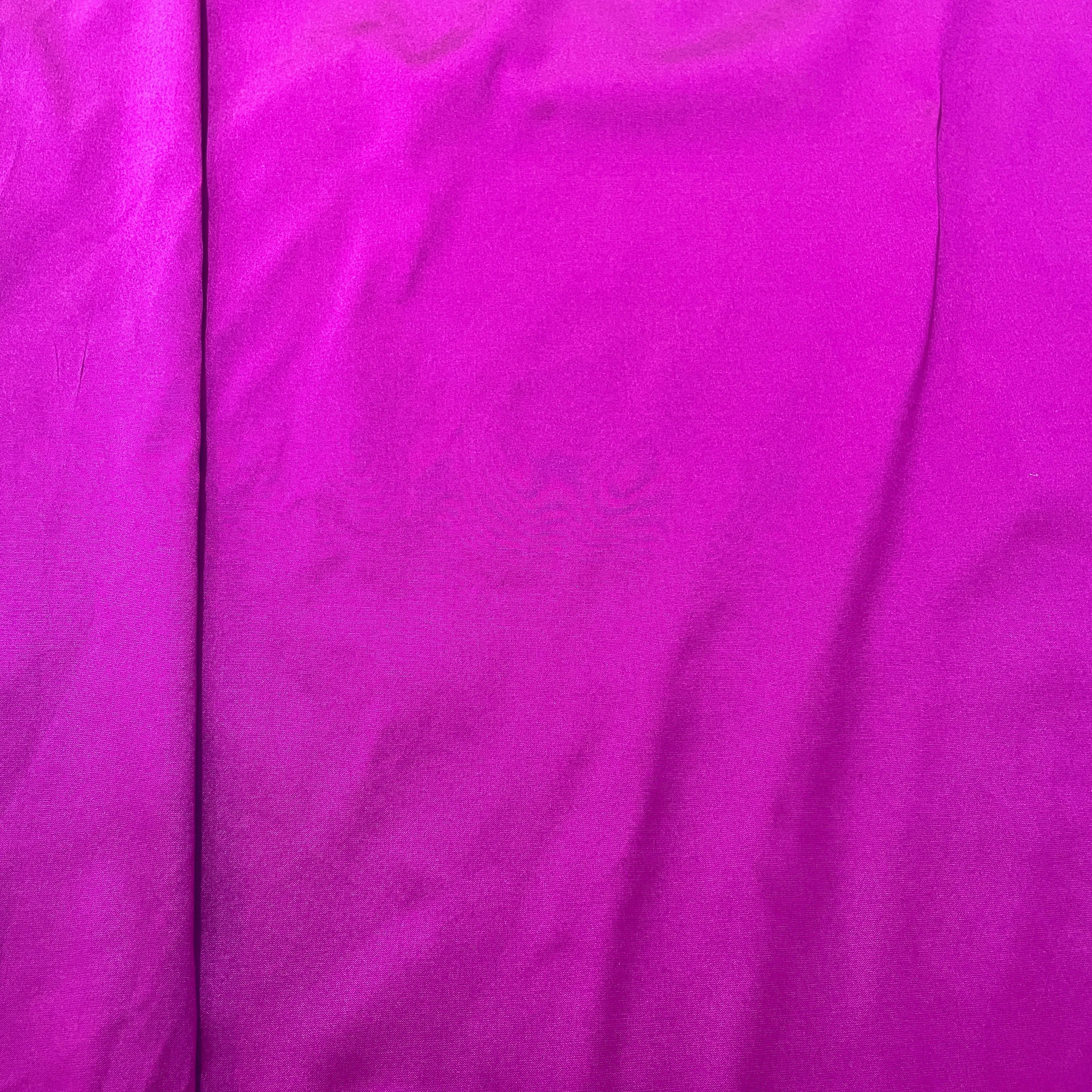 Magenta Purple Solid Silk Taffeta Fabric