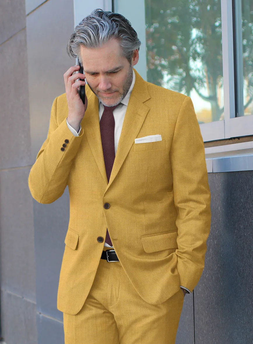 Marco Stretch Mustard Wool Suit