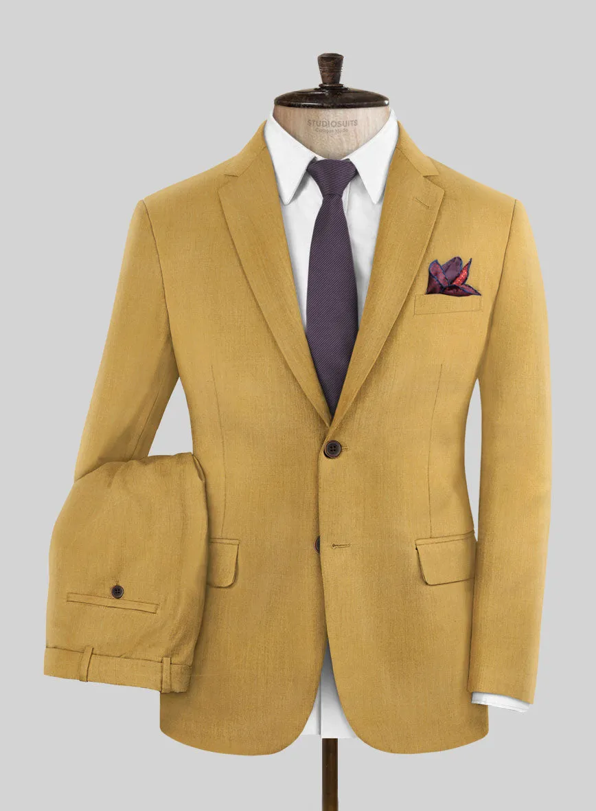 Marco Stretch Mustard Wool Suit