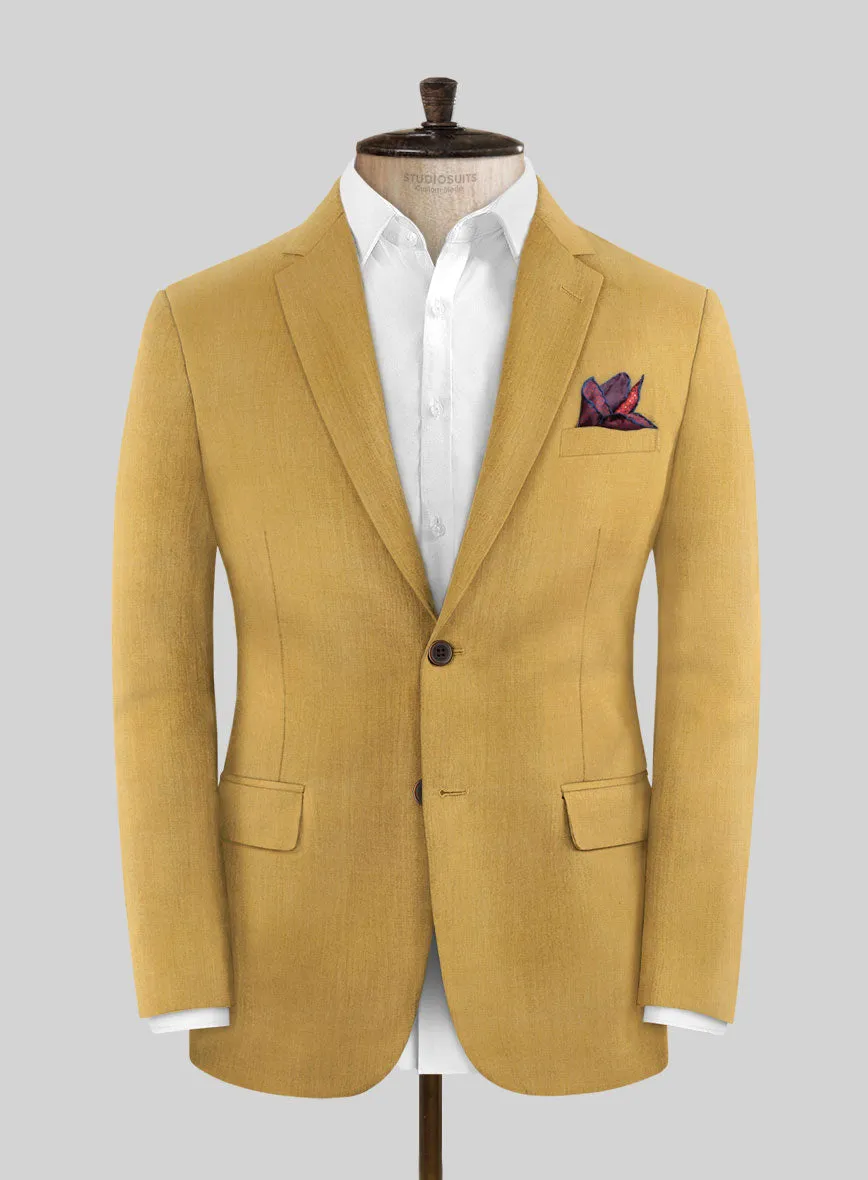 Marco Stretch Mustard Wool Suit