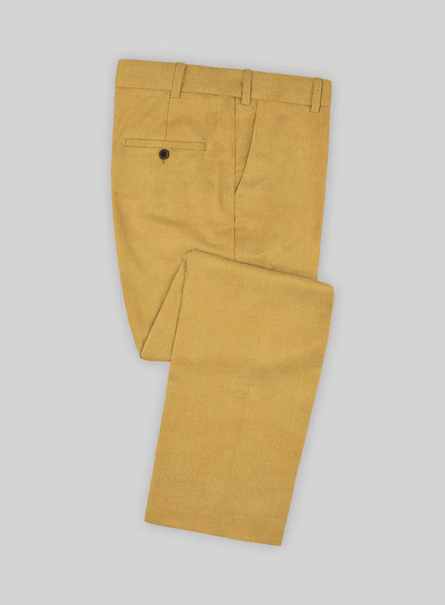 Marco Stretch Mustard Wool Suit