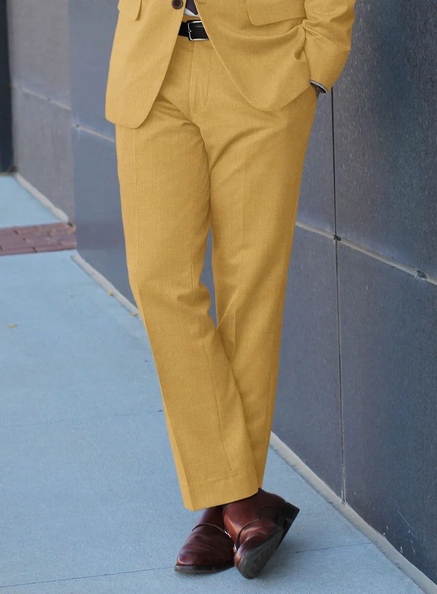 Marco Stretch Mustard Wool Suit