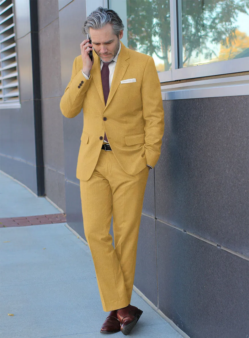 Marco Stretch Mustard Wool Suit