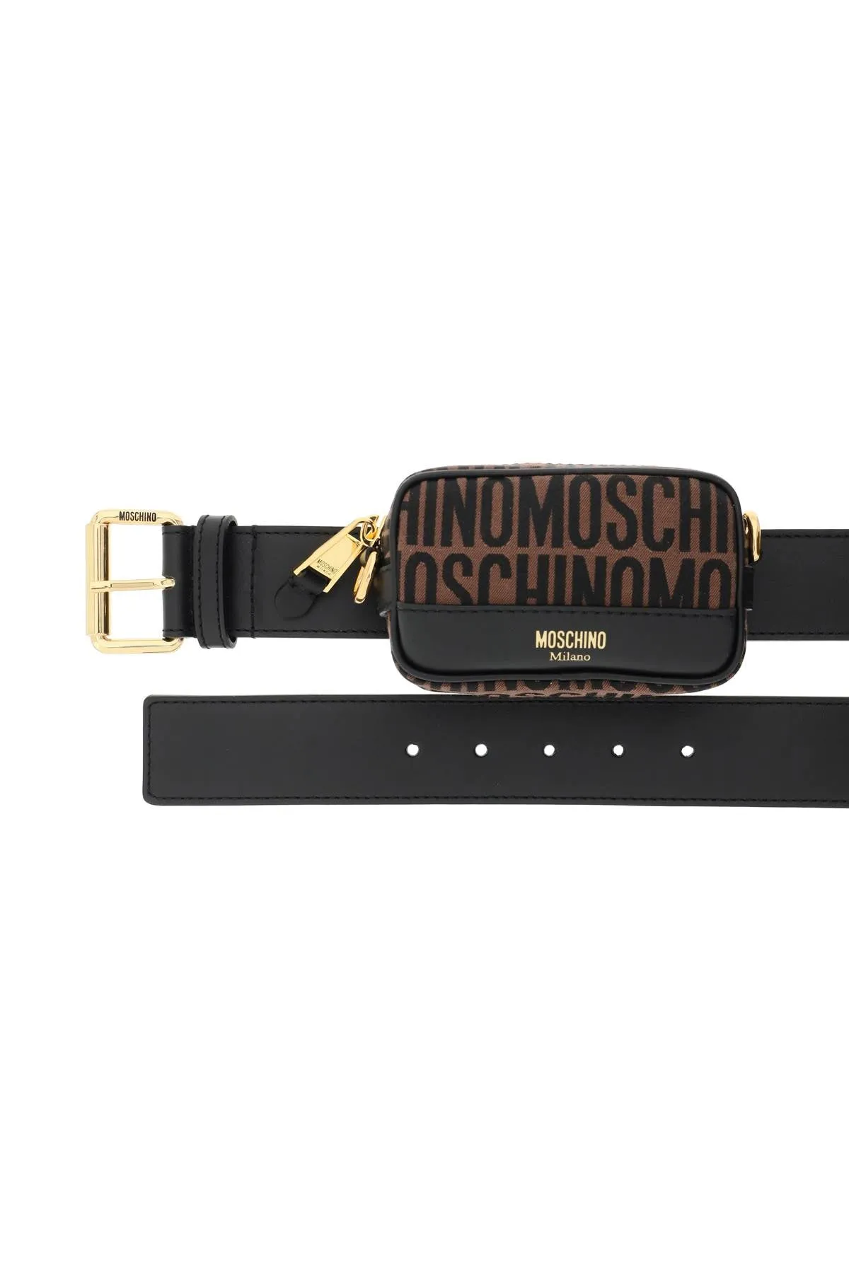 Moschino belt with pouch