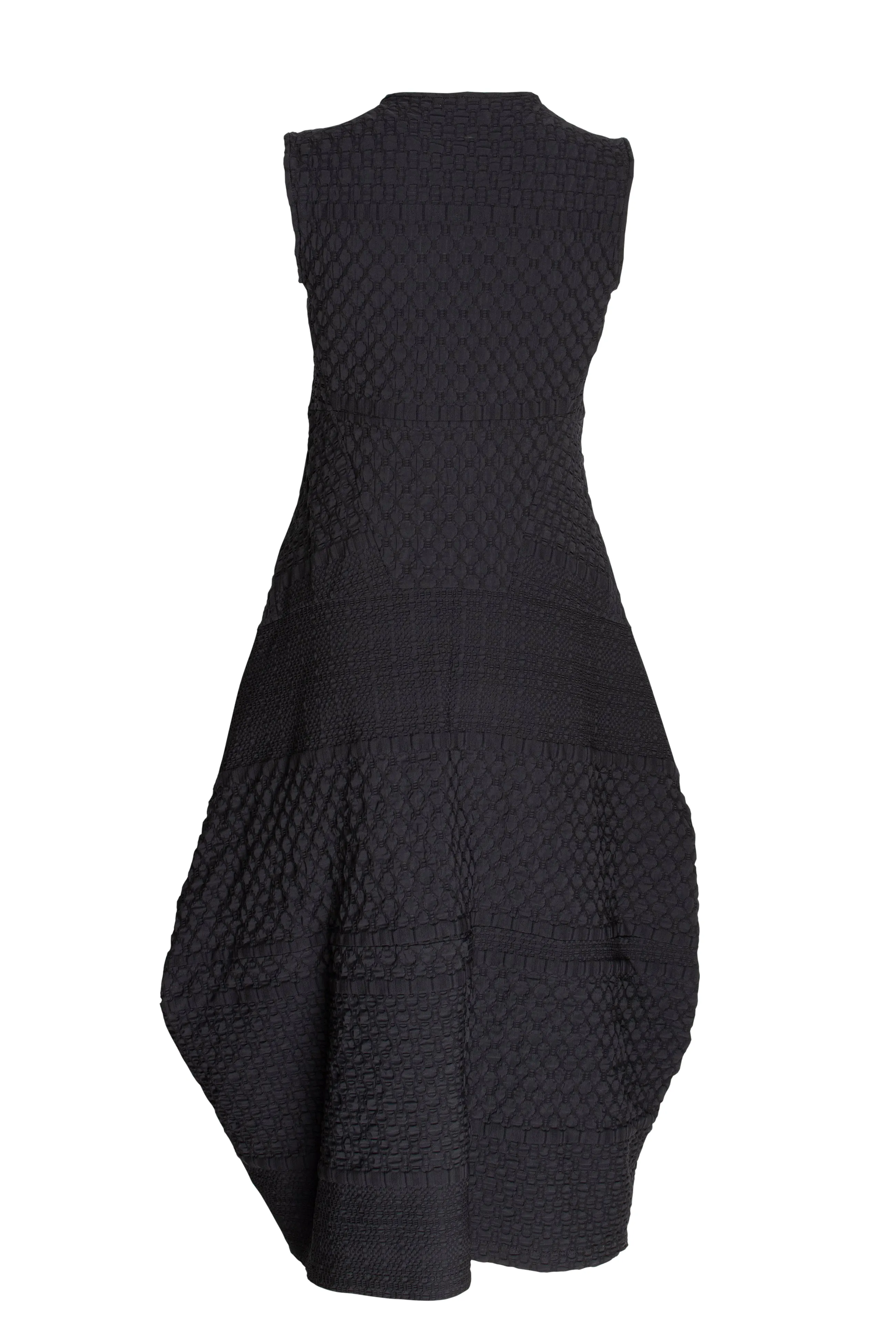 Multipanel Dress - Black Jacquard 7858