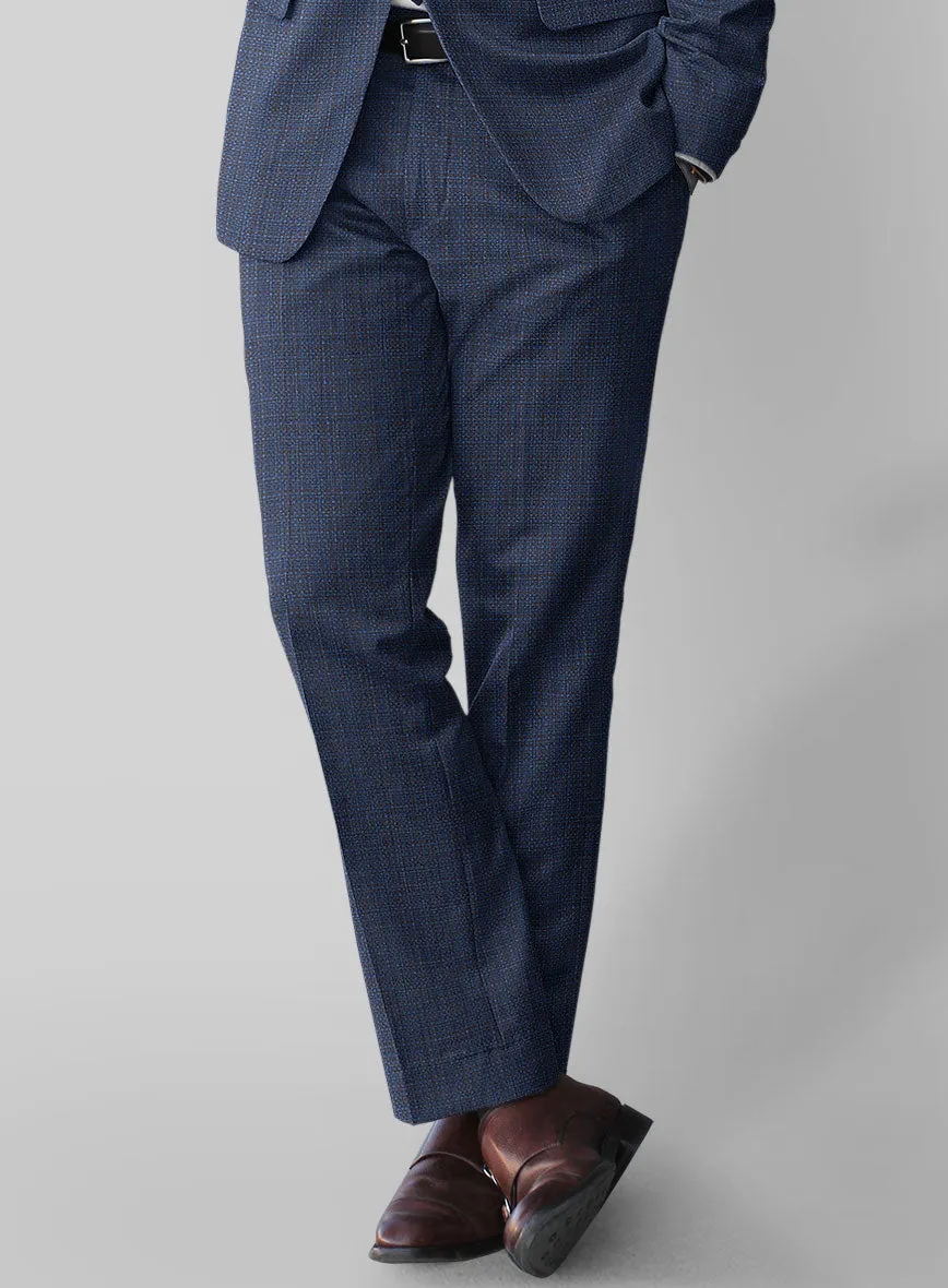 Napolean Retro Blue Wool Suit