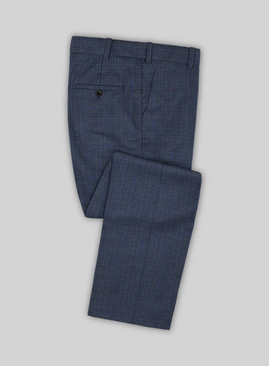 Napolean Retro Blue Wool Suit