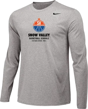 Nike Snow Valley Basketball Camps Long Sleeve Shooter Shirt - Carbon Heather