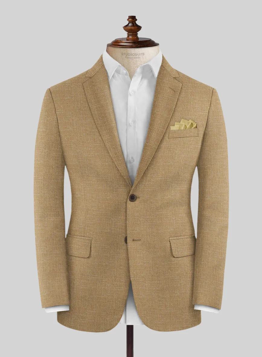 Noble Sandcastle Wool Silk Linen Suit