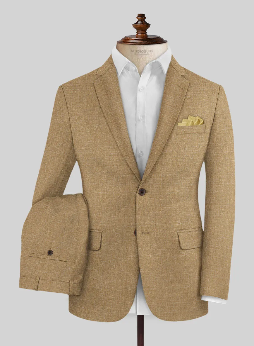 Noble Sandcastle Wool Silk Linen Suit