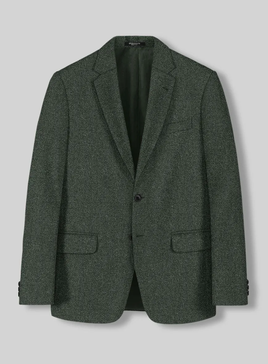 Rope Weave Green Tweed Suit