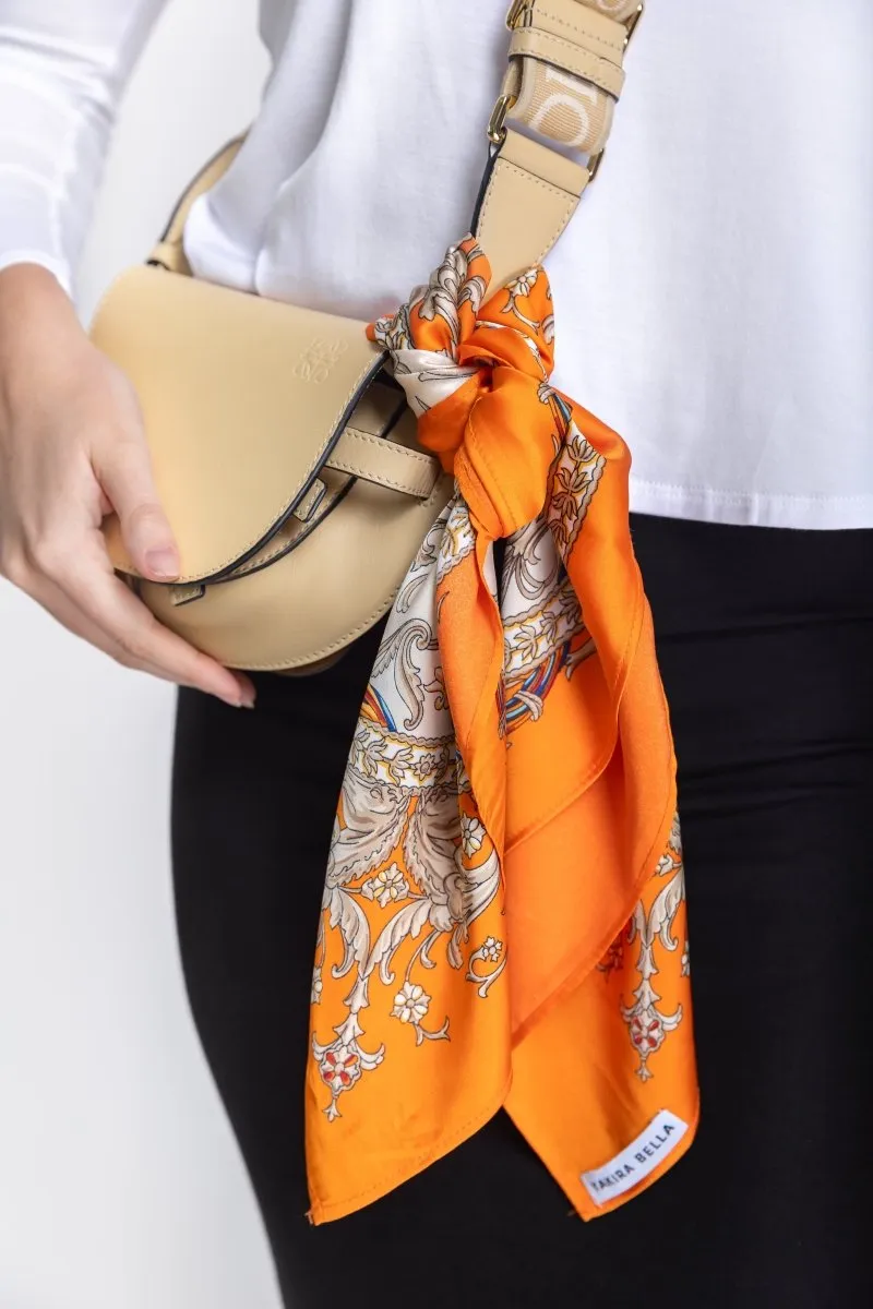 SQUARE HEAD SCARF (ORANGE)