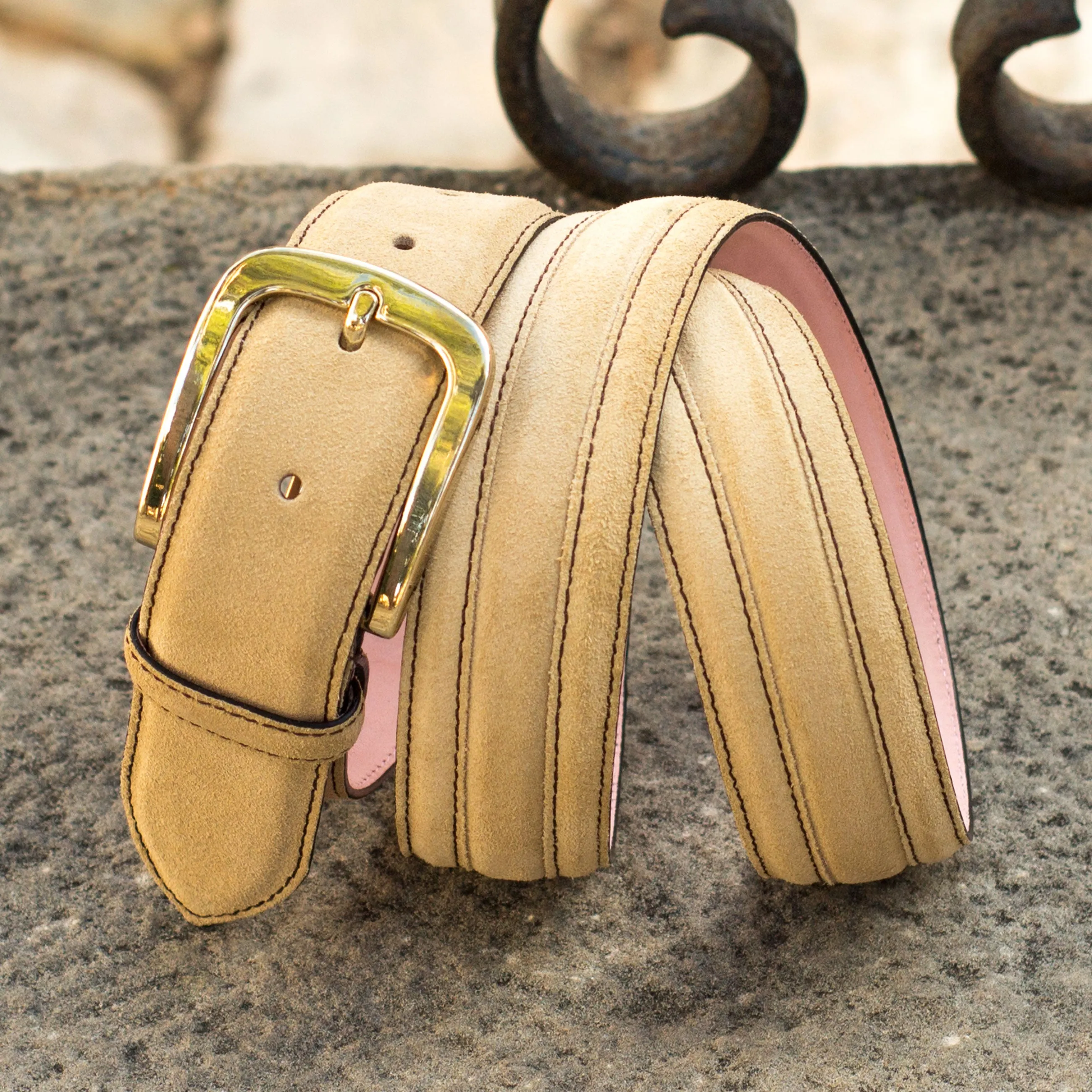 Venice Belt Sand Lux Suede