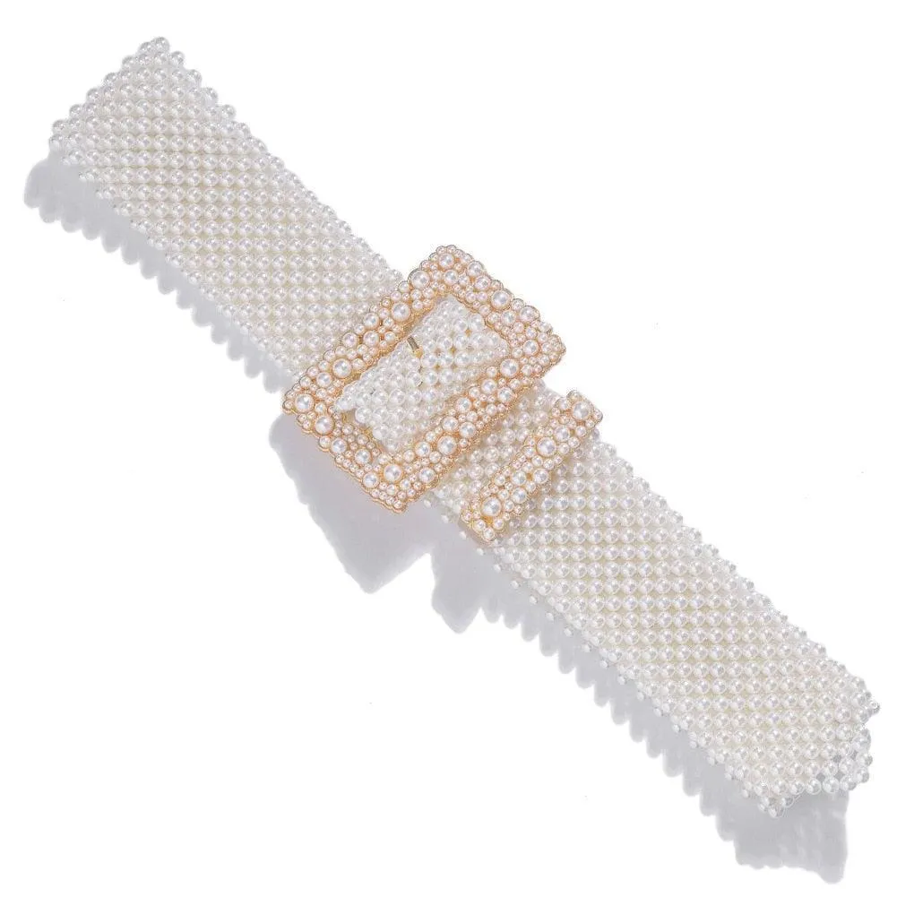 Wide Pearl Belt