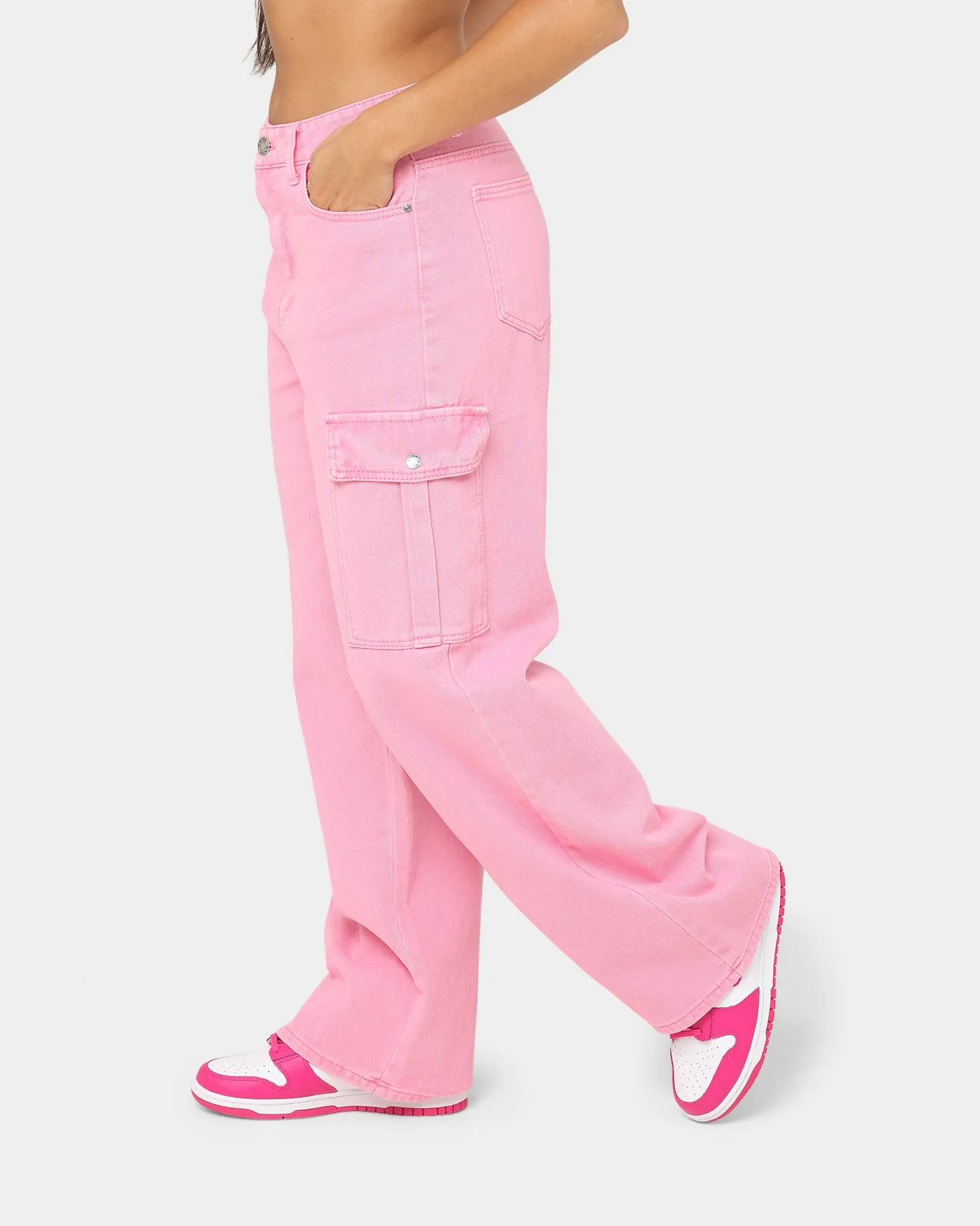 XXIII Women's Harika Cargo Pants Washed Pink