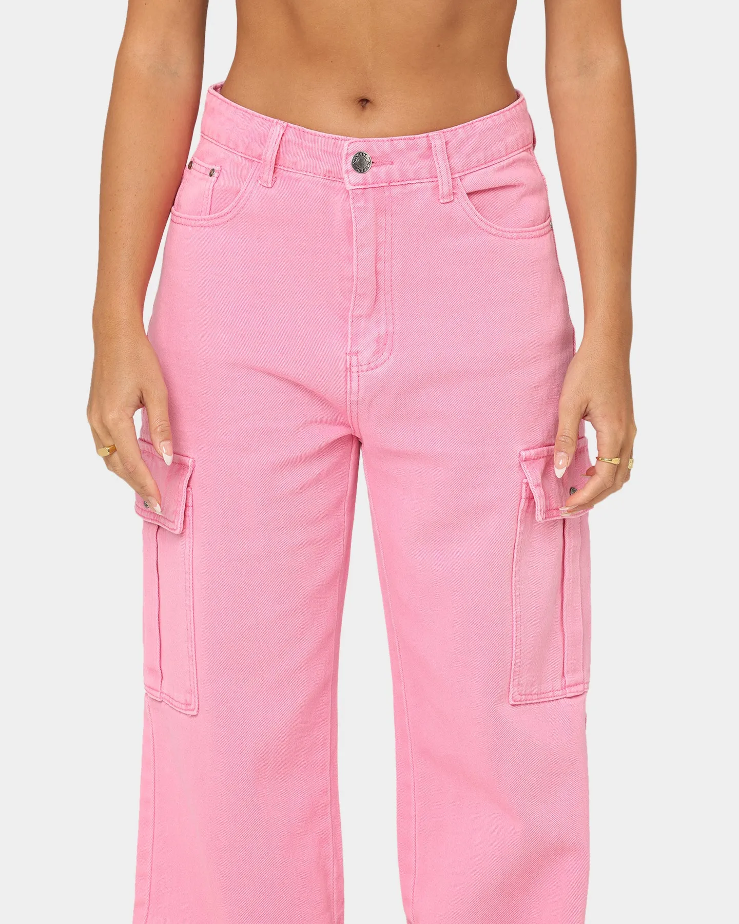 XXIII Women's Harika Cargo Pants Washed Pink